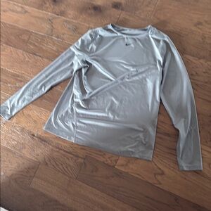 Nike Dri-FIT Gray Long Sleeve Shirt